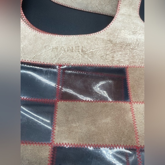Chanel Naked Patchwork Suede and PVC Tote - Picture 10 of 12